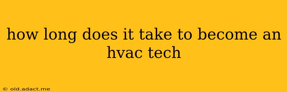 how long does it take to become an hvac tech