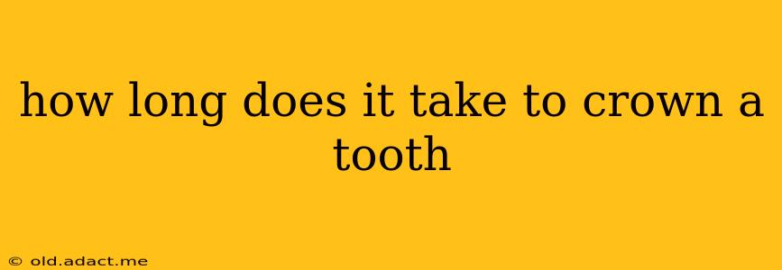 how long does it take to crown a tooth