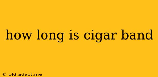 how long is cigar band