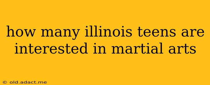 how many illinois teens are interested in martial arts