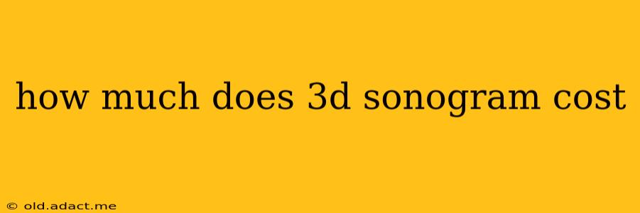 how much does 3d sonogram cost