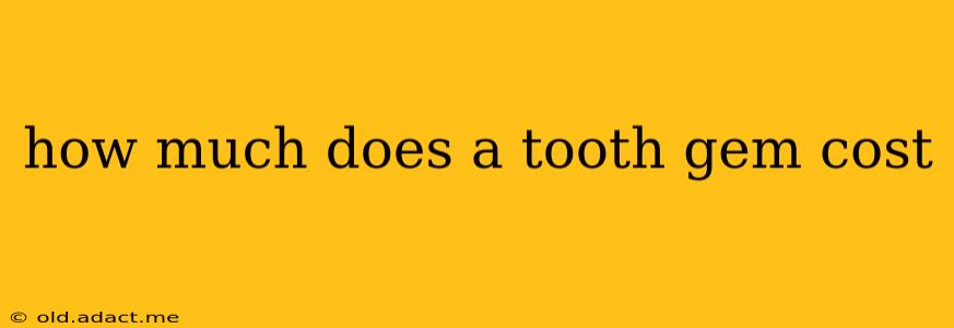 how much does a tooth gem cost