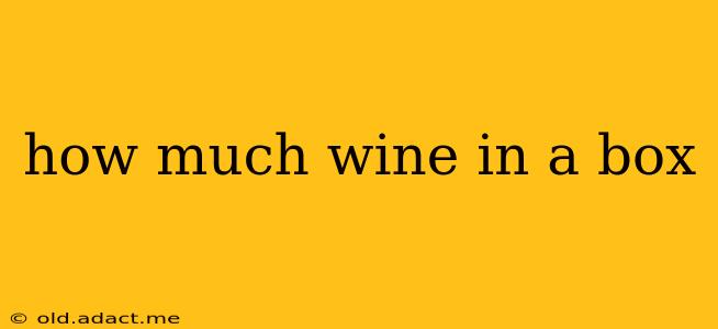 how much wine in a box