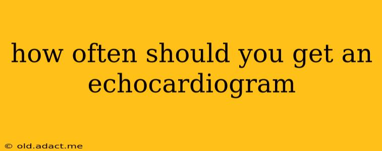 how often should you get an echocardiogram