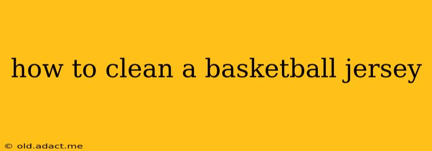 how to clean a basketball jersey