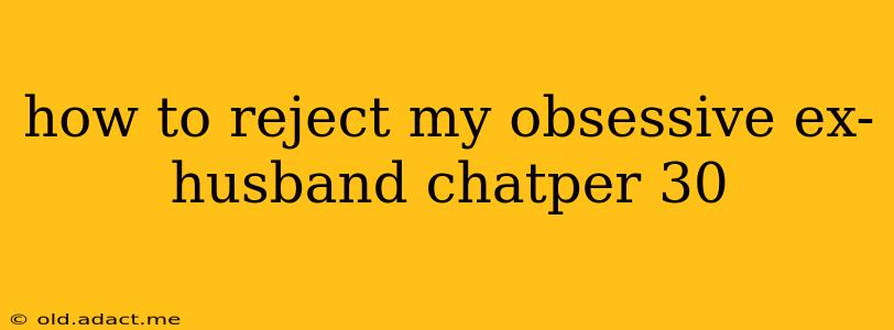 how to reject my obsessive ex-husband chatper 30