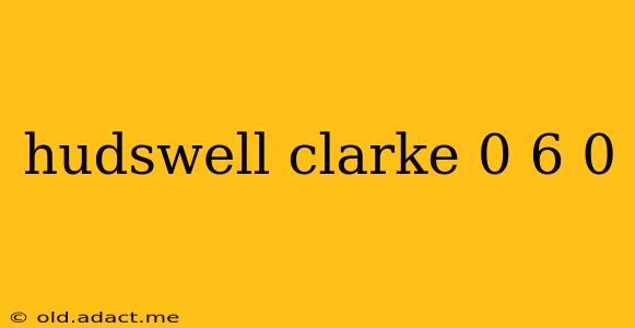 hudswell clarke 0 6 0