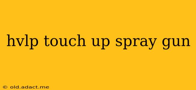 hvlp touch up spray gun