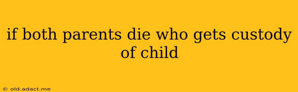 if both parents die who gets custody of child