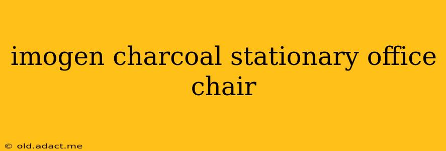 imogen charcoal stationary office chair