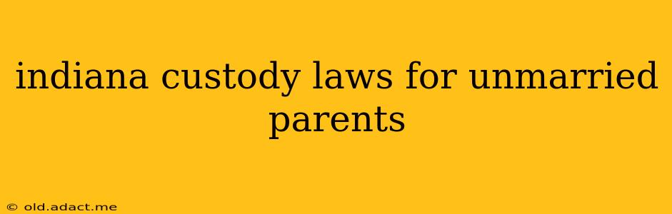 indiana custody laws for unmarried parents