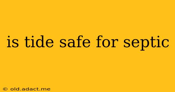 is tide safe for septic