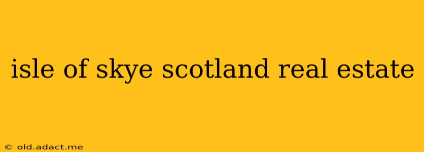isle of skye scotland real estate