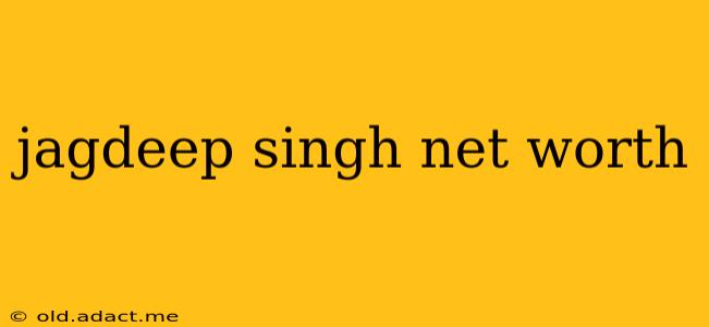 jagdeep singh net worth