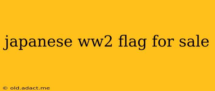 japanese ww2 flag for sale