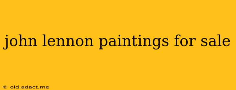 john lennon paintings for sale