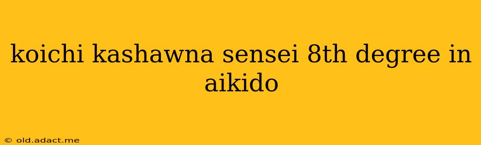 koichi kashawna sensei 8th degree in aikido
