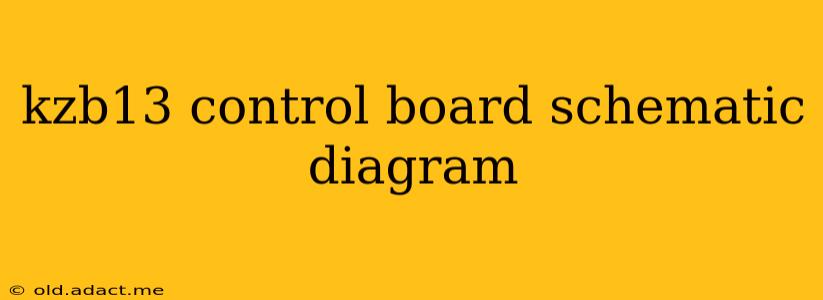 kzb13 control board schematic diagram