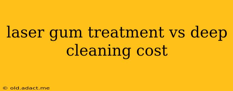 laser gum treatment vs deep cleaning cost