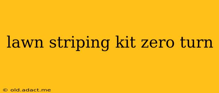 lawn striping kit zero turn