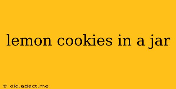 lemon cookies in a jar