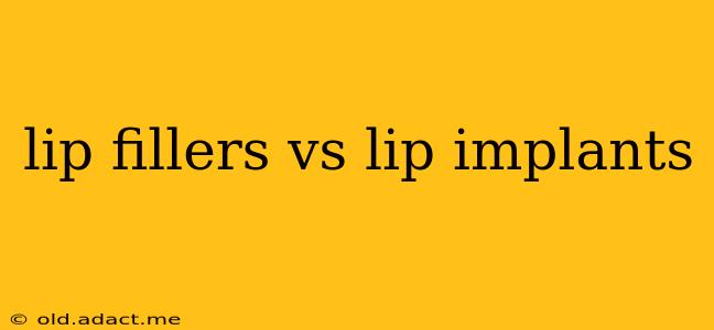 lip fillers vs lip implants