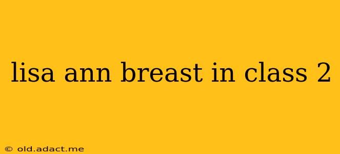 lisa ann breast in class 2 lisa ann breast in class 2