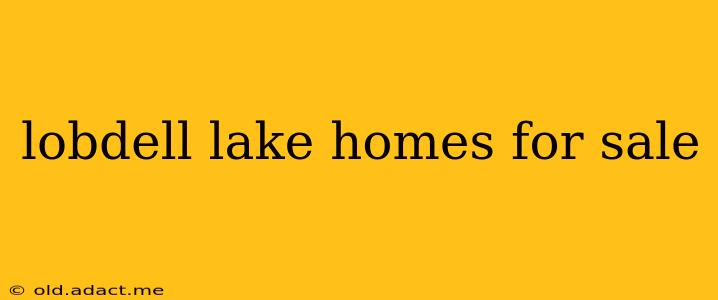 lobdell lake homes for sale