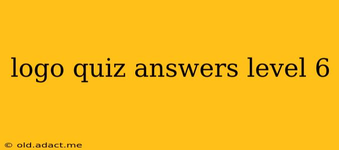 logo quiz answers level 6