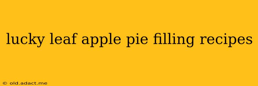 lucky leaf apple pie filling recipes