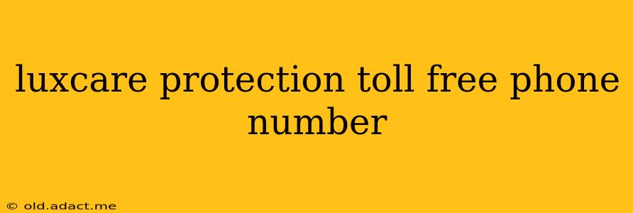 luxcare protection toll free phone number