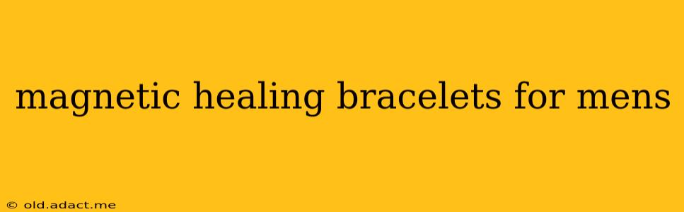 magnetic healing bracelets for mens