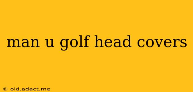 man u golf head covers