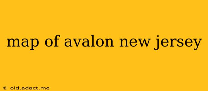 map of avalon new jersey