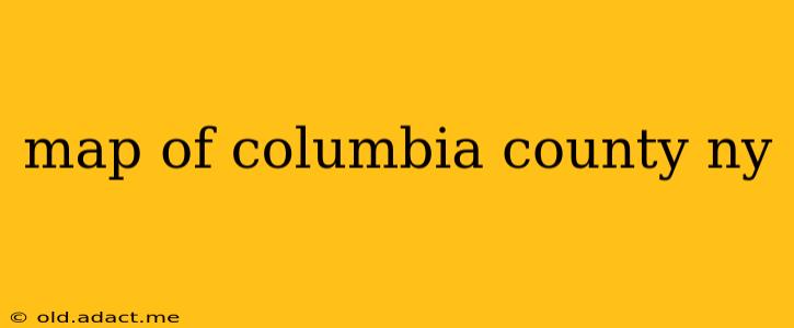 map of columbia county ny