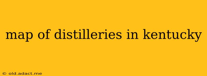map of distilleries in kentucky