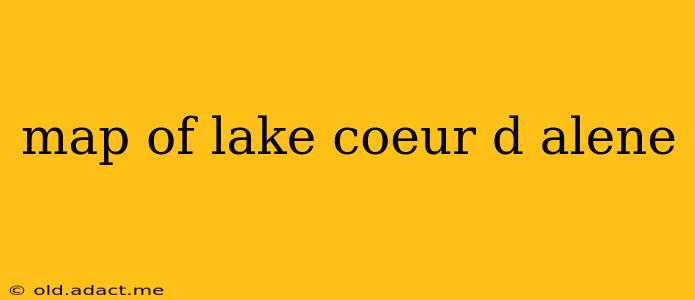 map of lake coeur d alene
