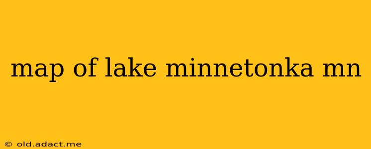 map of lake minnetonka mn