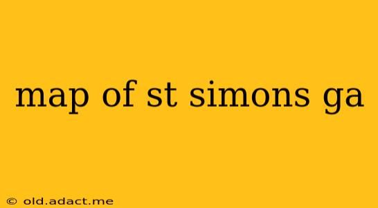 map of st simons ga