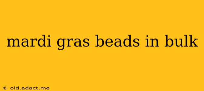 mardi gras beads in bulk
