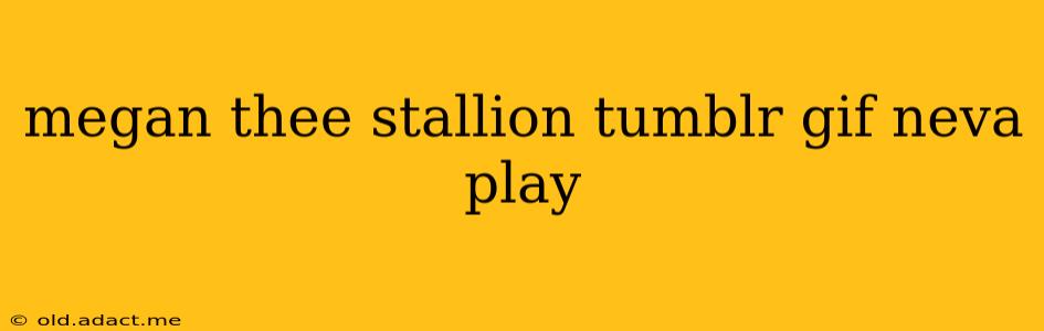 megan thee stallion tumblr gif neva play