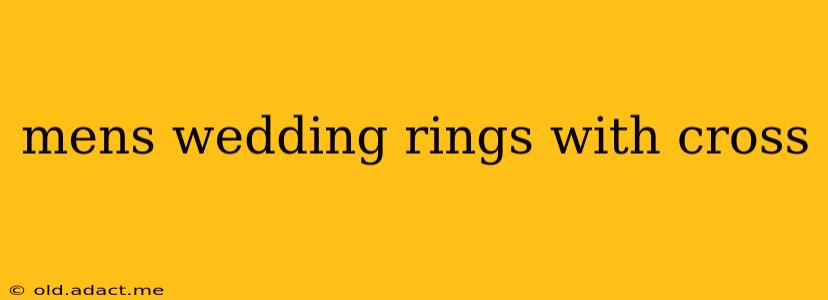 mens wedding rings with cross