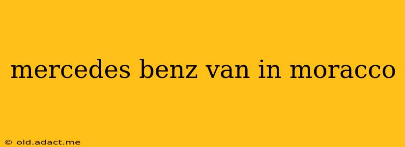 mercedes benz van in moracco
