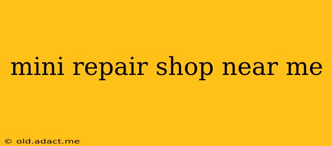 mini repair shop near me