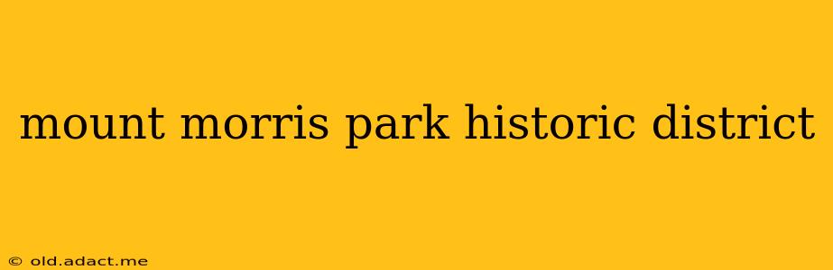 mount morris park historic district