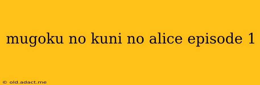 mugoku no kuni no alice episode 1