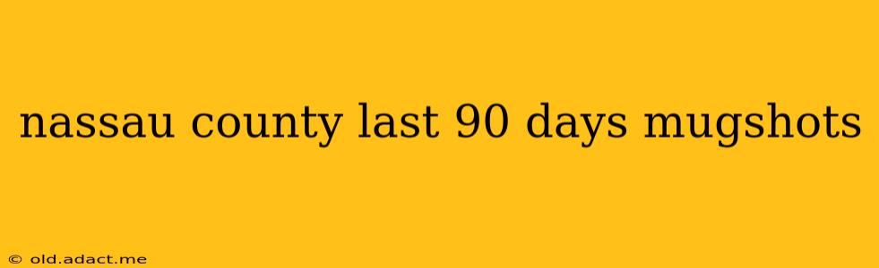 nassau county last 90 days mugshots