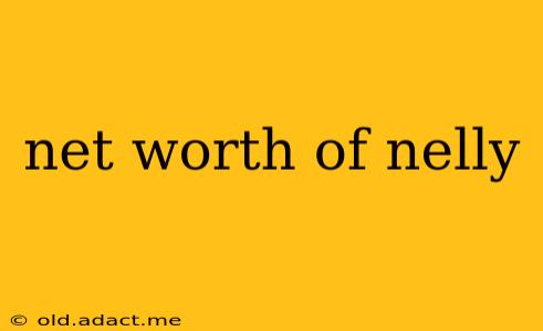 net worth of nelly