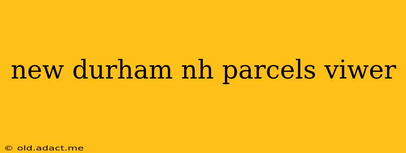 new durham nh parcels viwer