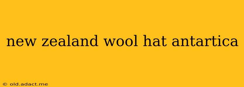 new zealand wool hat antartica